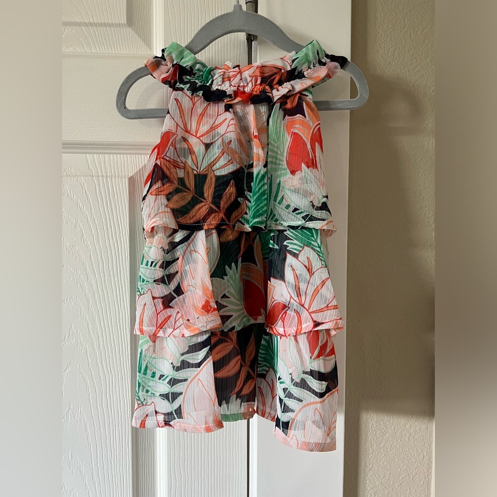 Janie and Jack Floral Ruffle Dress - Multicolor